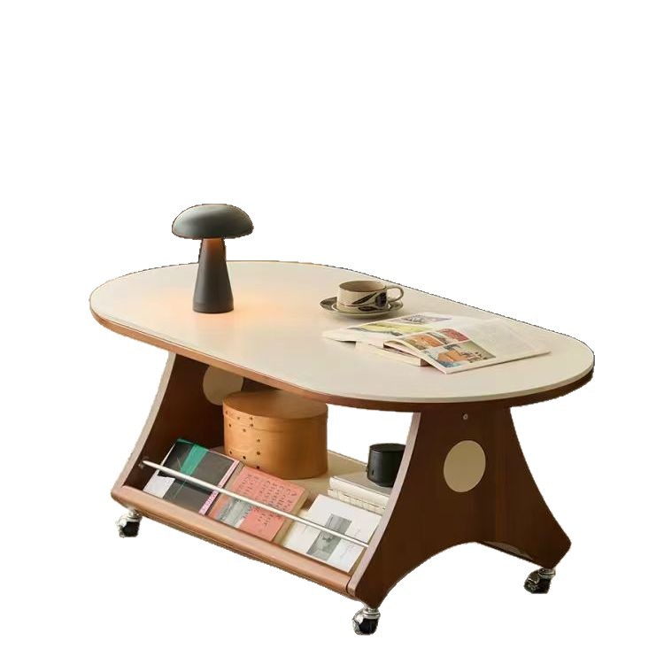 Coffee And Tea-Za - Mobiele woonkamer, geavanceerde salontafel, antieke massief