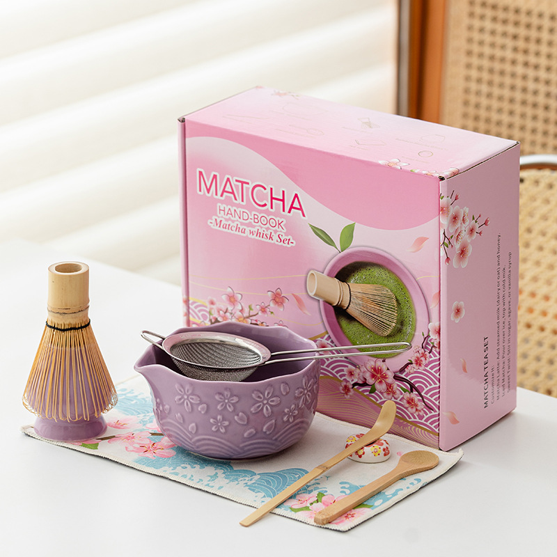 Matcha Whisk Set - 8-delige Luxe Matcha Set Japanse Ceremoniële