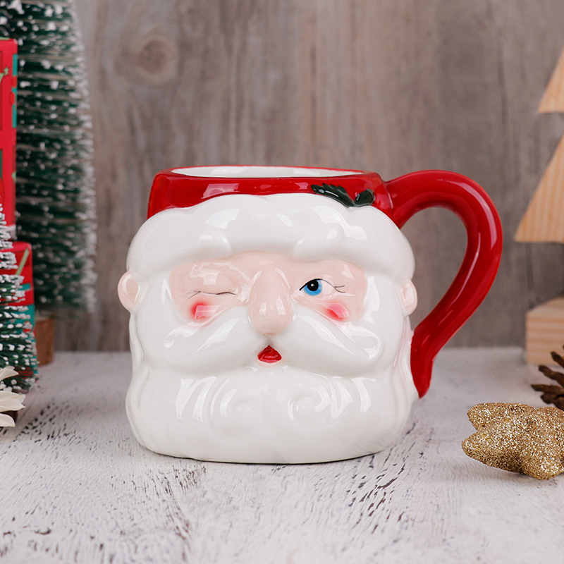 Coffee Tea Festival - Kerst 3D Kerstman Keramische Mok 530ml