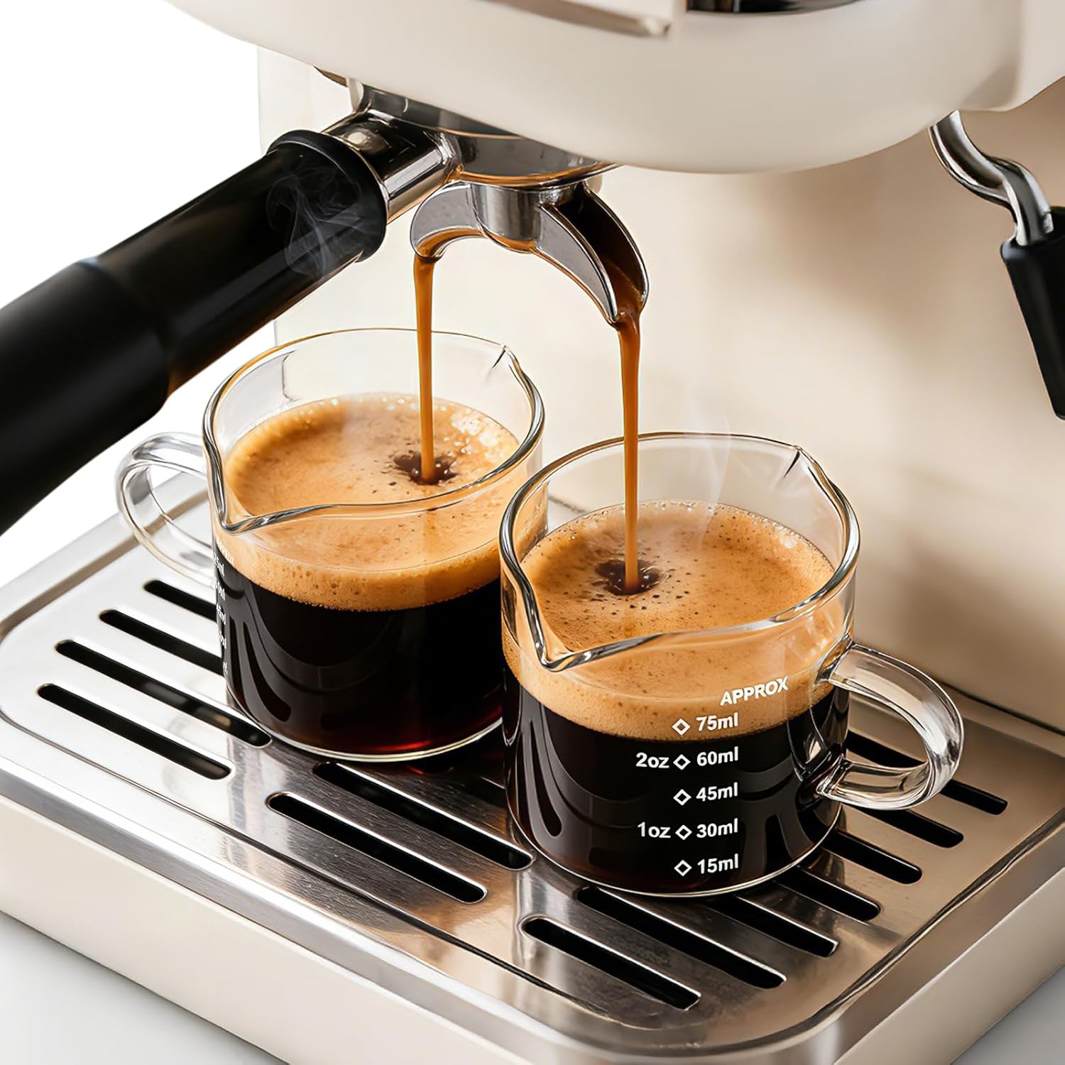 Coffee Bean Scale - 1/2 stuks Espresso Kopjes 2.5oz Espresso