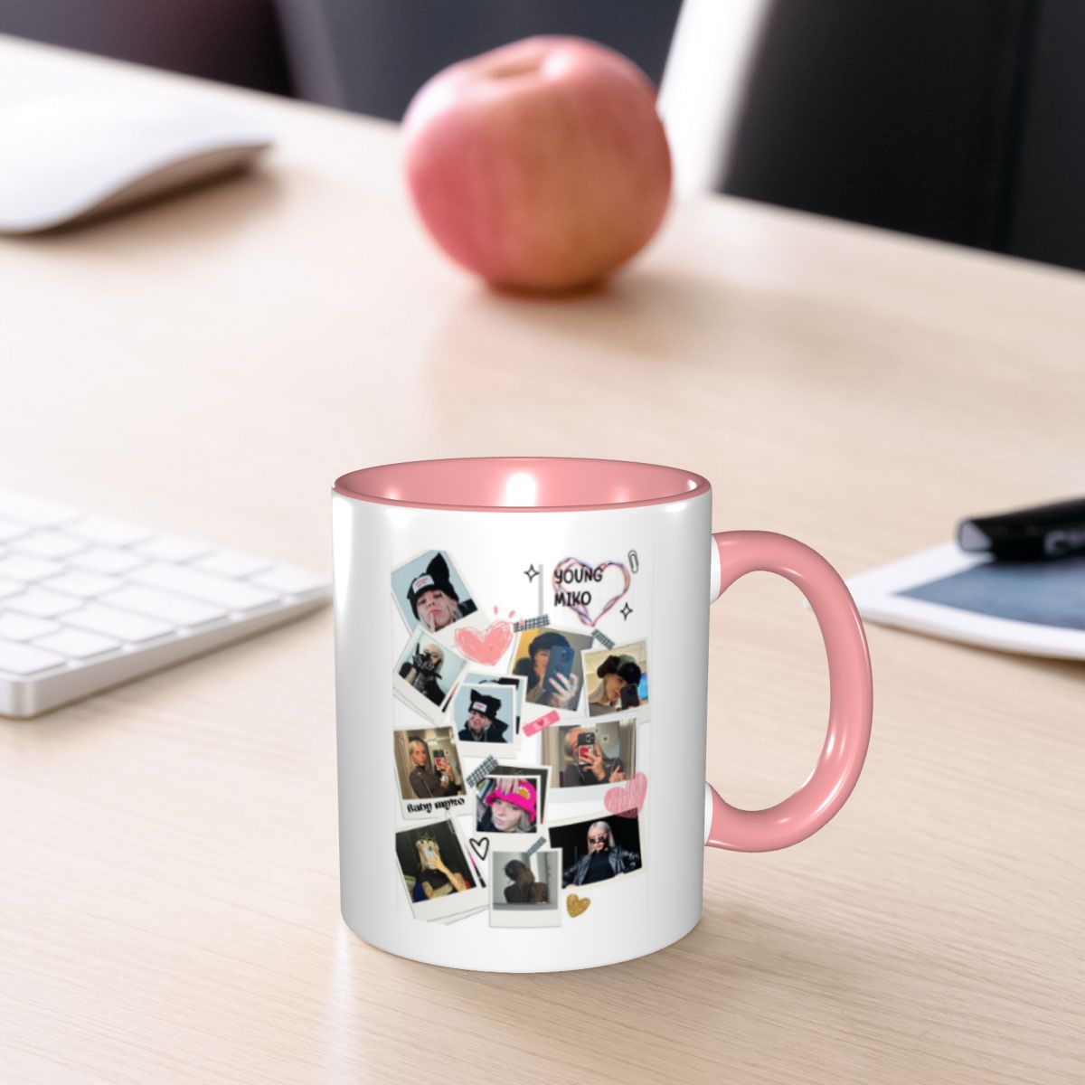 Young Tea Coffee - Collage van jonge Miko mok grappige