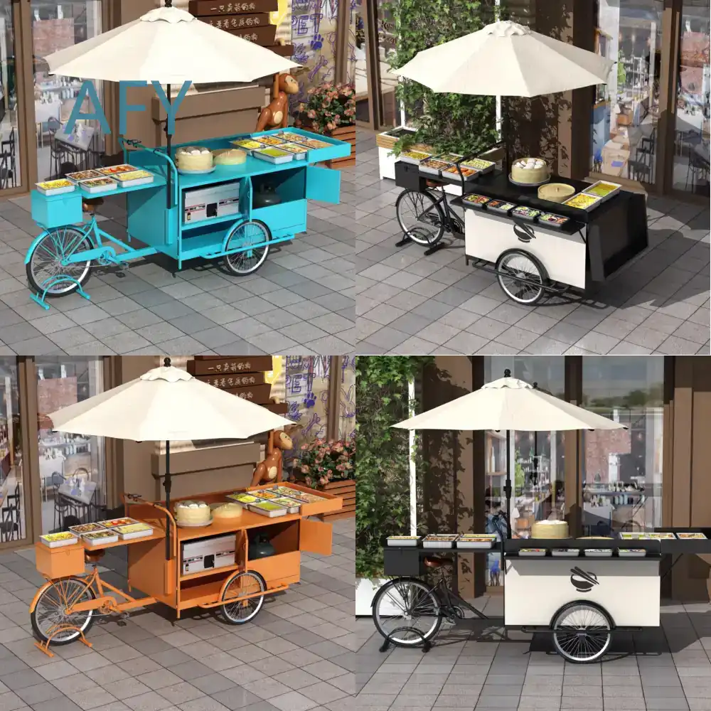 Coffee Tea Vendor - Mobiele popcornkar van smeedijzer voor nachtwarkt,