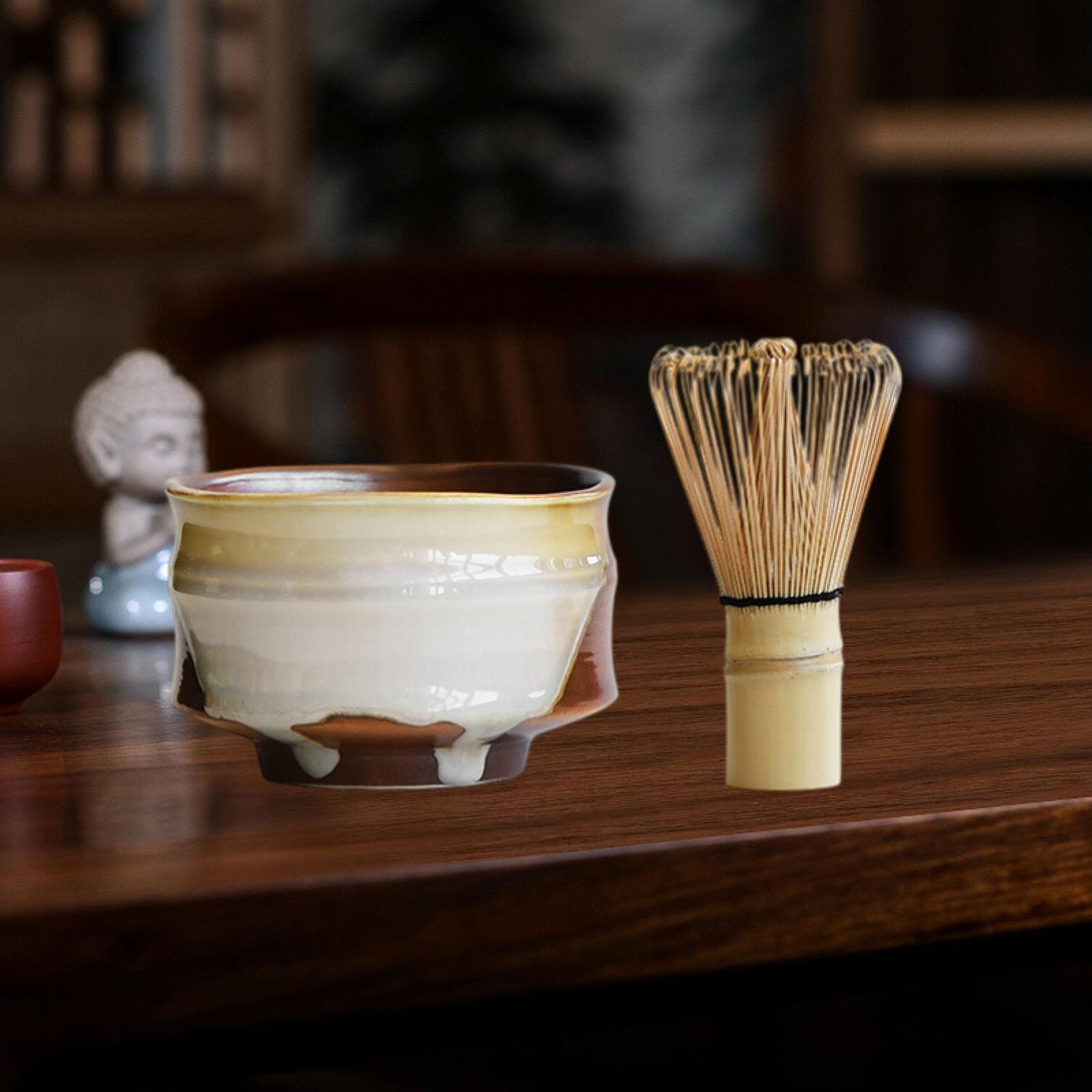 Matcha Whisk Set - Matcha Bowl Keramische Japanse Theebol Handgemaakte