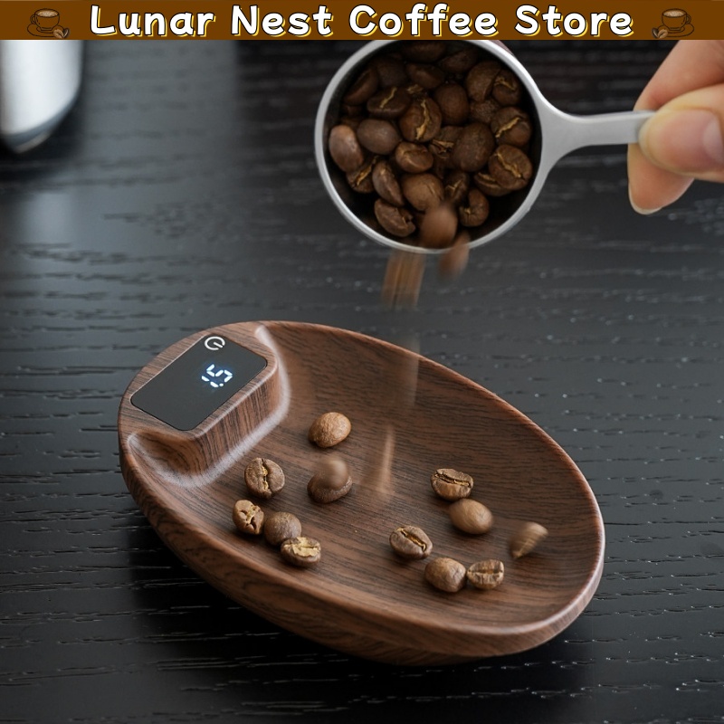 Coffee Bean Scale - Draagbare digitale koffieweegschaal, elektronische doseerplaat, bonenweegschaal,