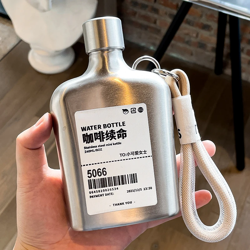 Coffee Tea Vodka - 9Oz Roestvrijstalen Heupfles Drank Wijnfles Draagbare