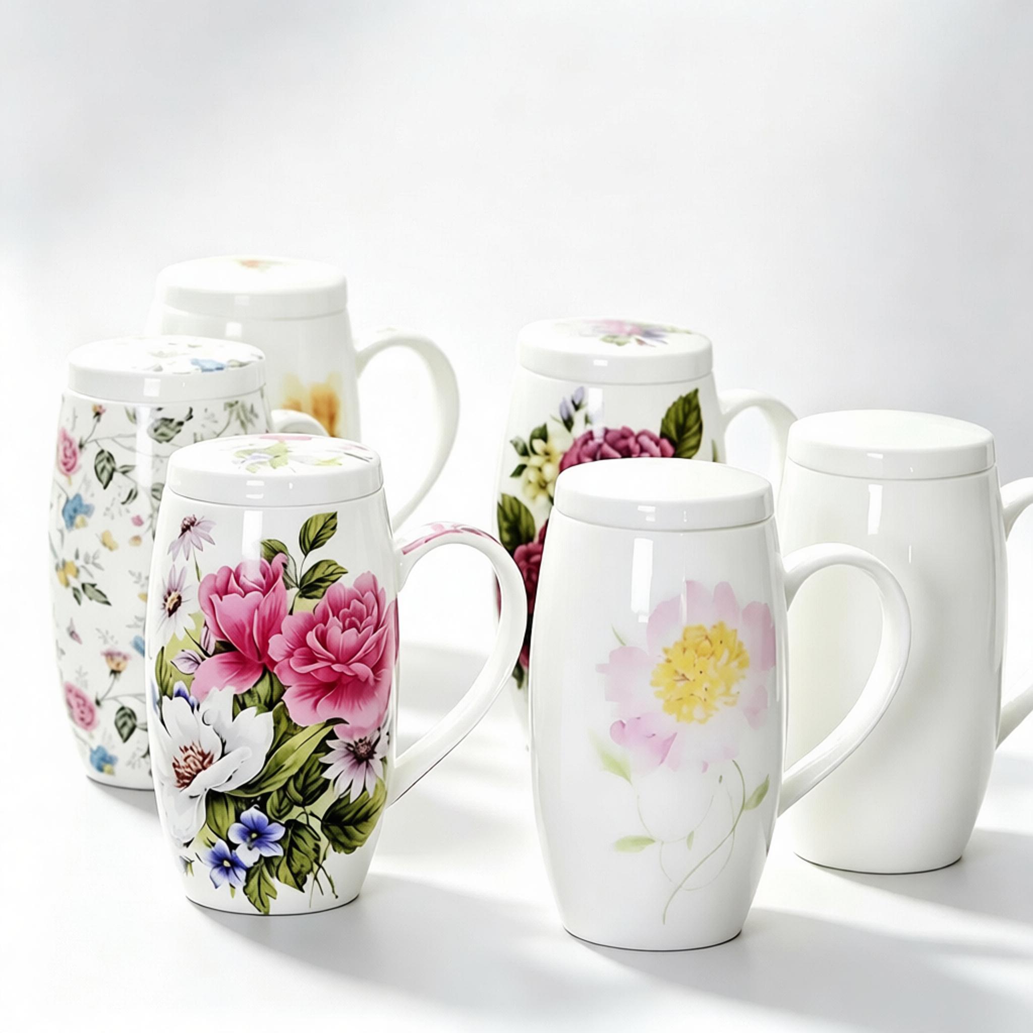Coffee Plus Tea - 700ML, porseleinen grote koffiemok, keramische tuimelaar