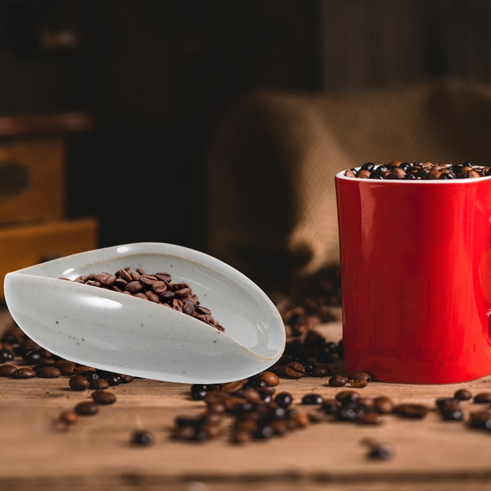 Keramische koffiebonen-doseerb - Coffee Tea Bean Leaf recensie en prijs