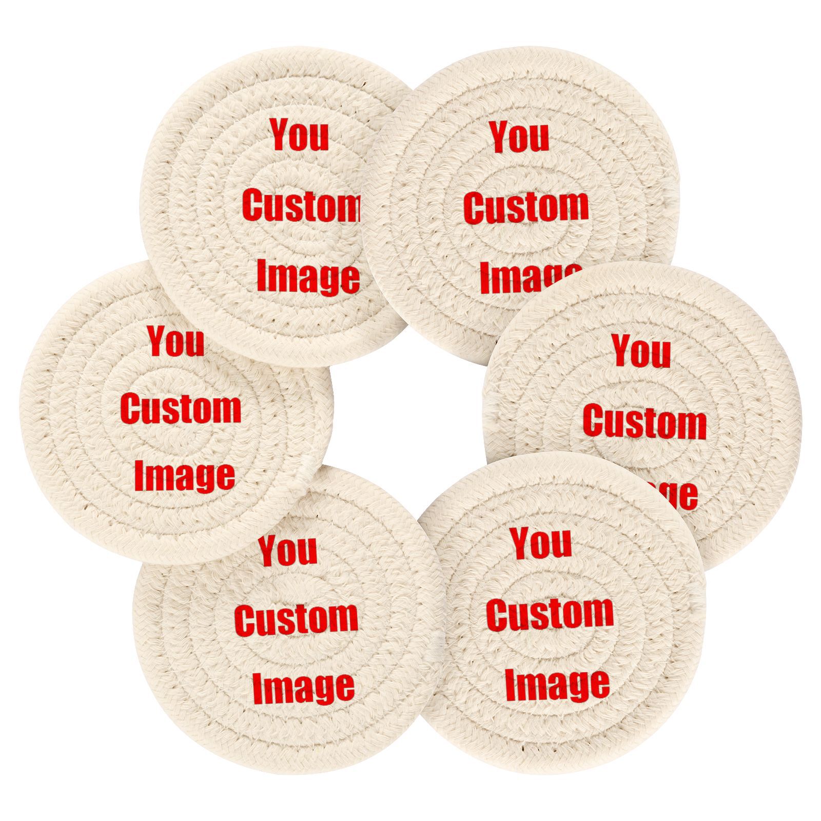 6 Stuks Cup Onderzetters Voor  - Coffee Tea Images recensie en prijs