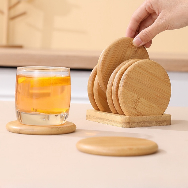 Bamboe Ronde Onderzetter Anti- - Coffee Tea Place recensie en prijs
