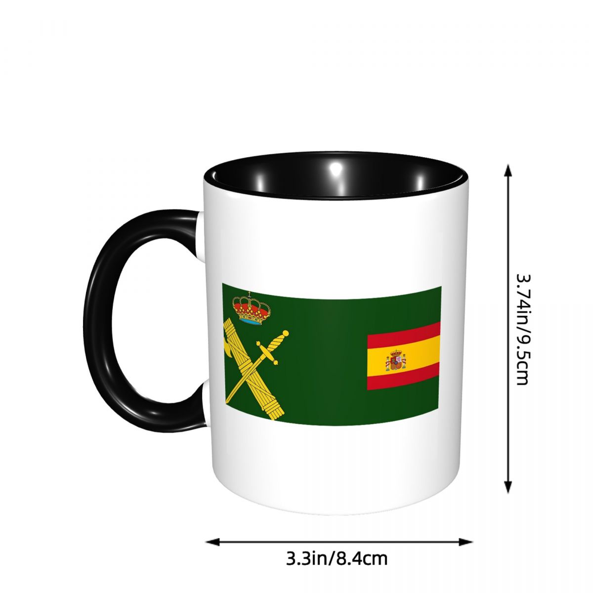 Spanje Vlag Plus Embleem Civie - Coffee Plus Tea recensie en prijs