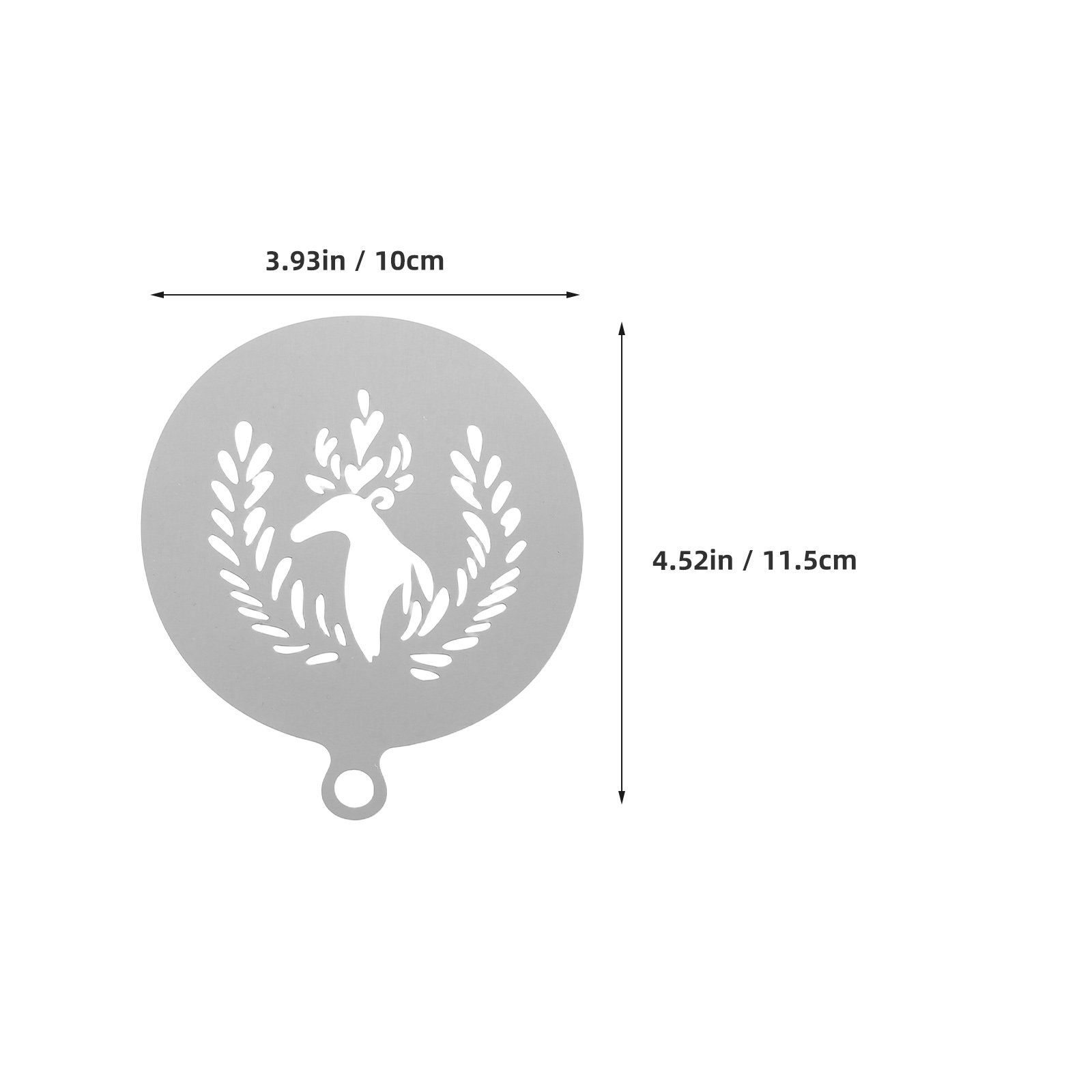 4 stuks premium roestvrijstale - Coffee Stencil Art recensie en prijs