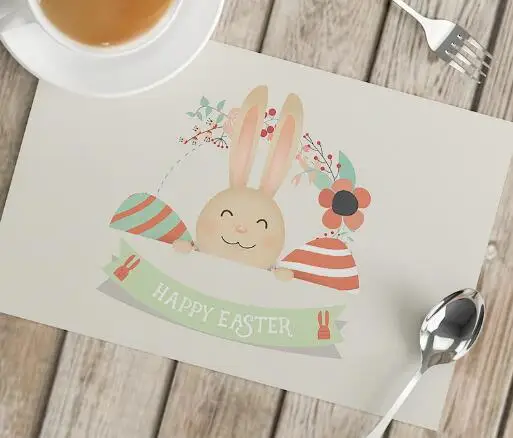 Cartoon paaseieren bedrukte ta - Coffee Tea Place recensie en prijs