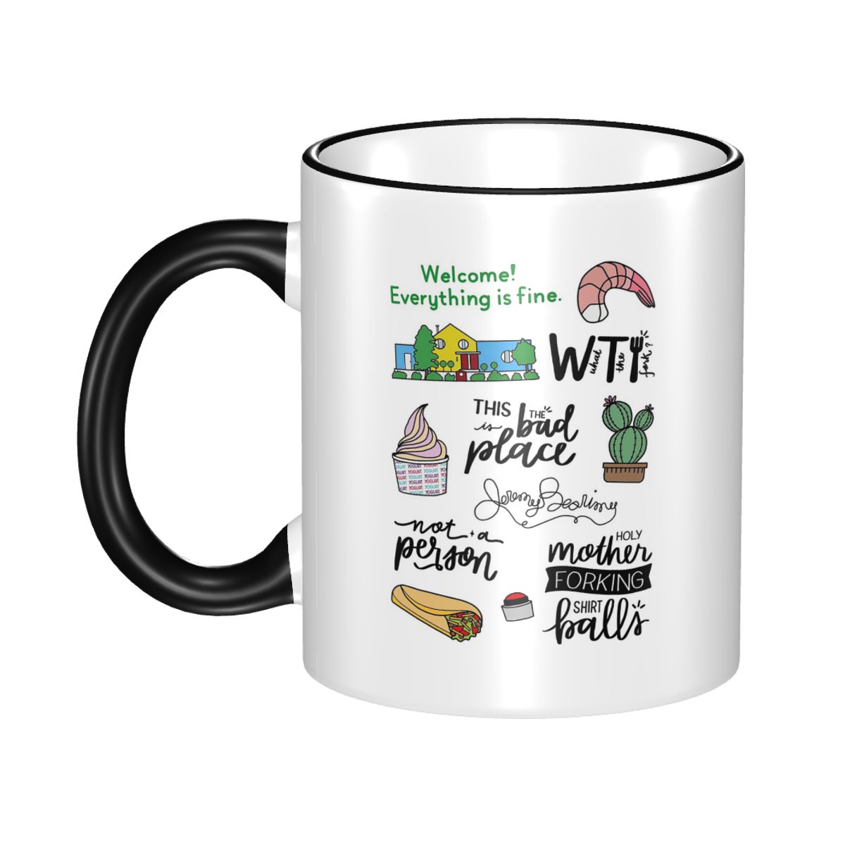 The Good Place TV Show Art Mok - Coffee Tea Place recensie en prijs
