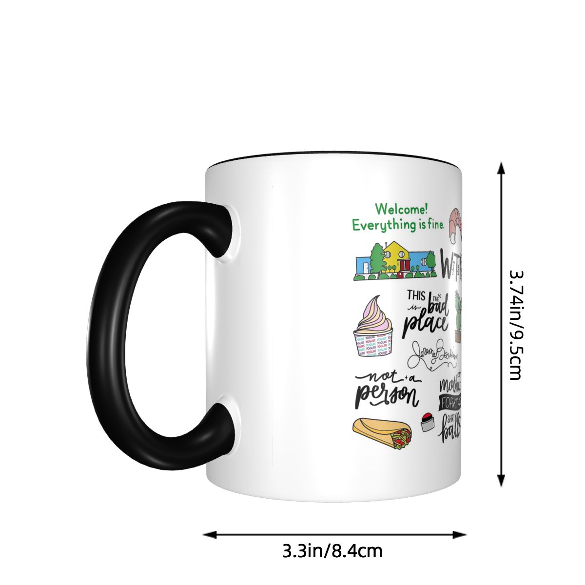The Good Place TV Show Art Mok - Coffee Tea Place recensie en prijs
