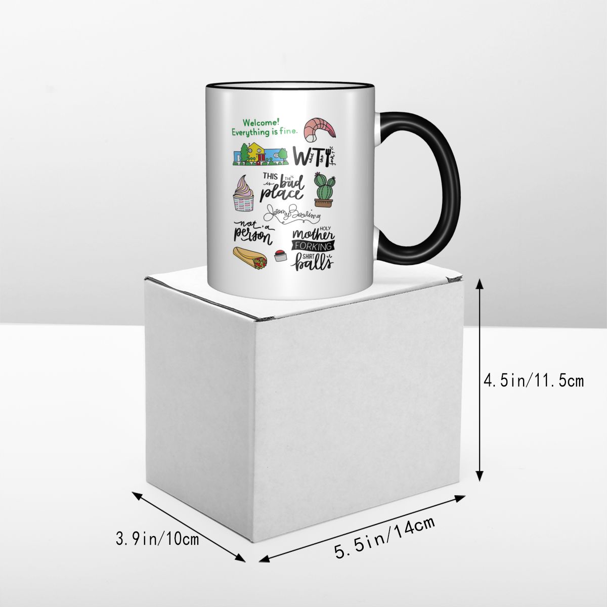 The Good Place TV Show Art Mok - Coffee Tea Place recensie en prijs