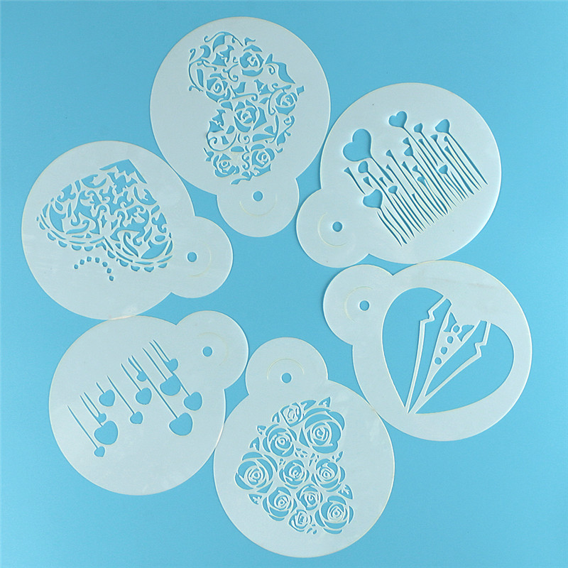 Aomily 6 stks/set Valentijnsda - Coffee Stencil Art recensie en prijs