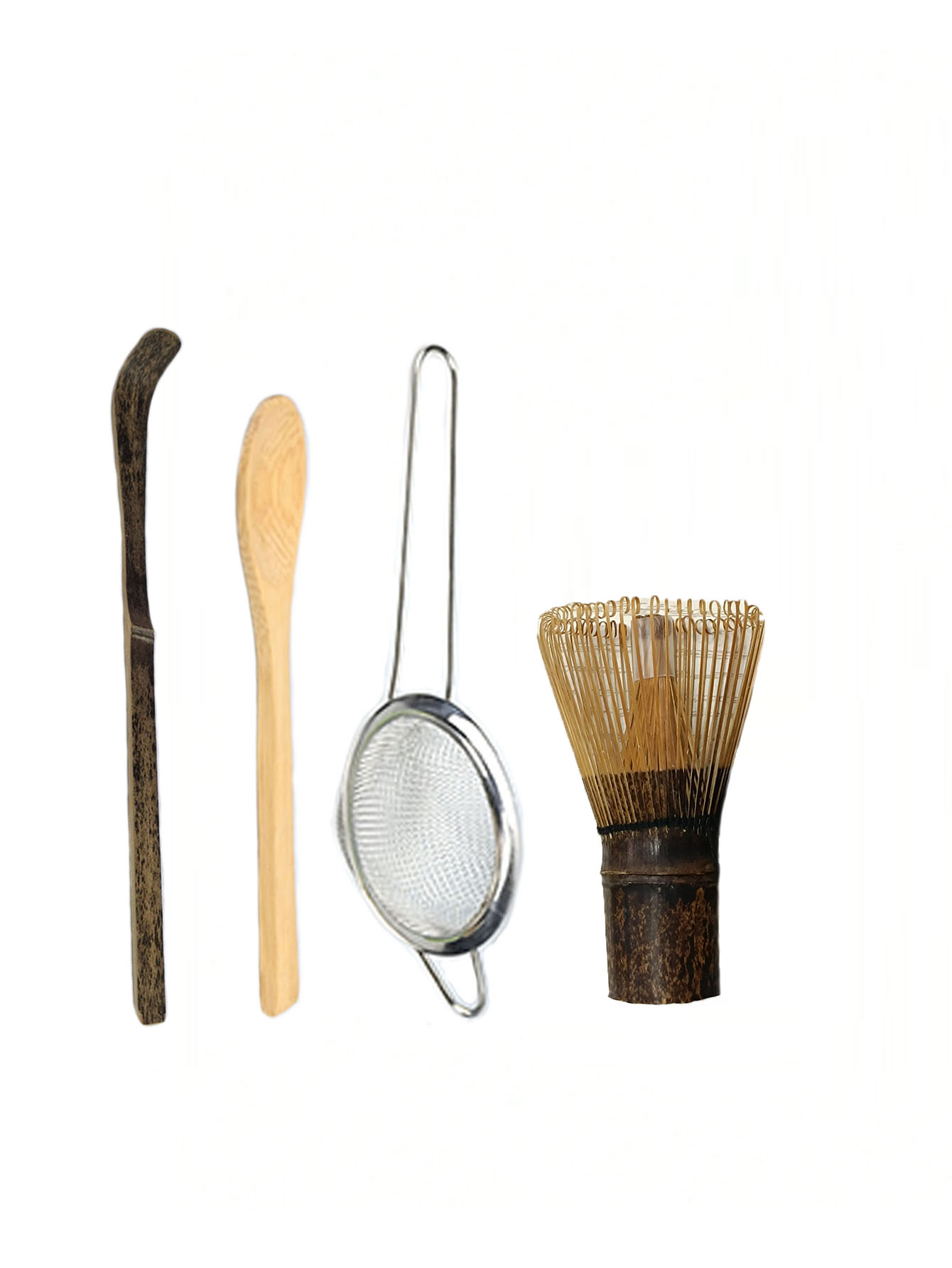 2/4 stuks paarse bamboe garde  - Matcha Whisk Set recensie en prijs