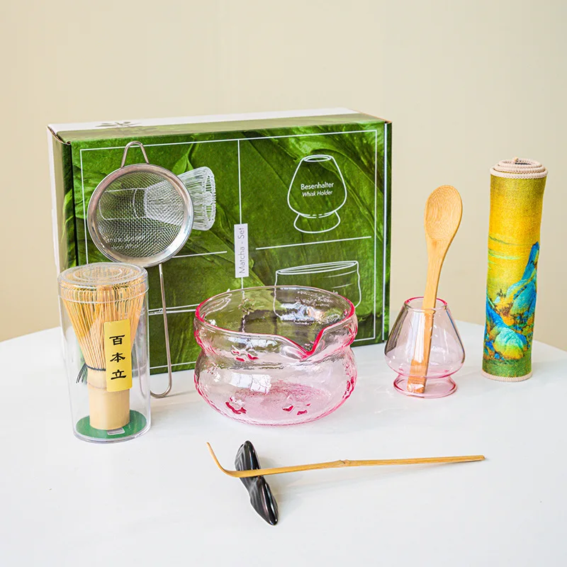 4-8-delige glazen strikjes-mat - Matcha Whisk Set recensie en prijs