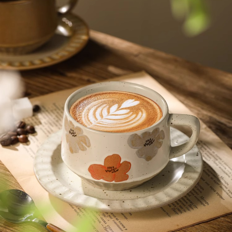 Retro keramische beker grof aa - Coffee Tea Set Up recensie en prijs