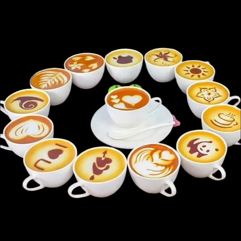 16 stks/set Koffie Schimmel La - Coffee Stencil Art recensie en prijs