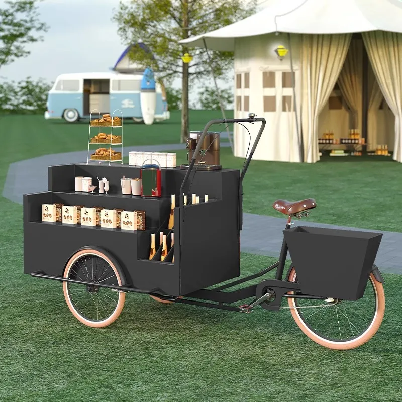 Mobiele driewielige displaysta - Coffee Tea Vendor recensie en prijs