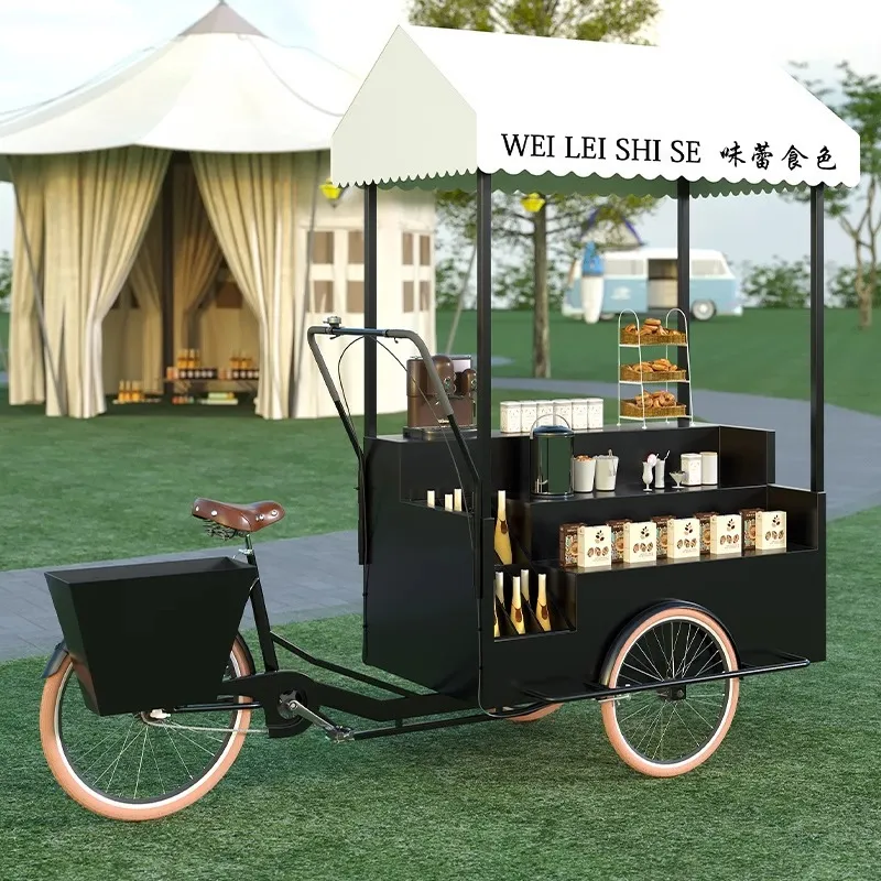 Mobiele driewielige displaysta - Coffee Tea Vendor recensie en prijs