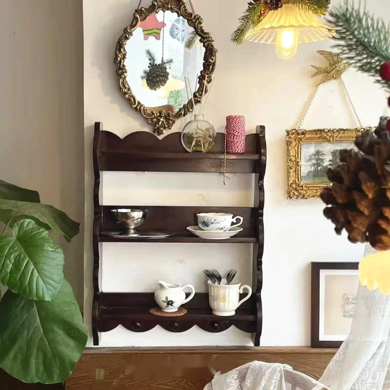 Retro massief houten wandplank - Coffee Tea Images recensie en prijs