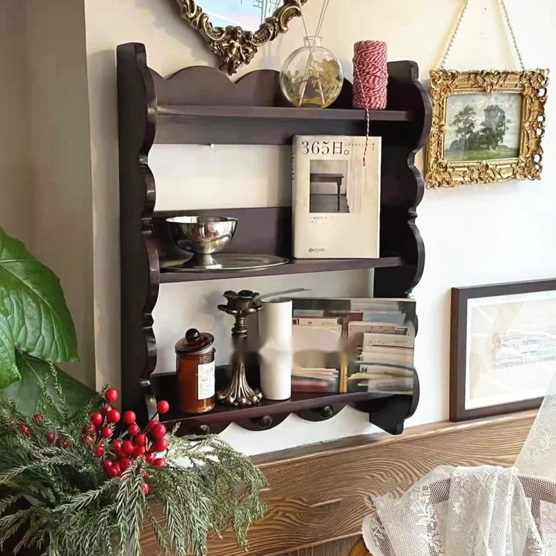 Retro massief houten wandplank - Coffee Tea Images recensie en prijs