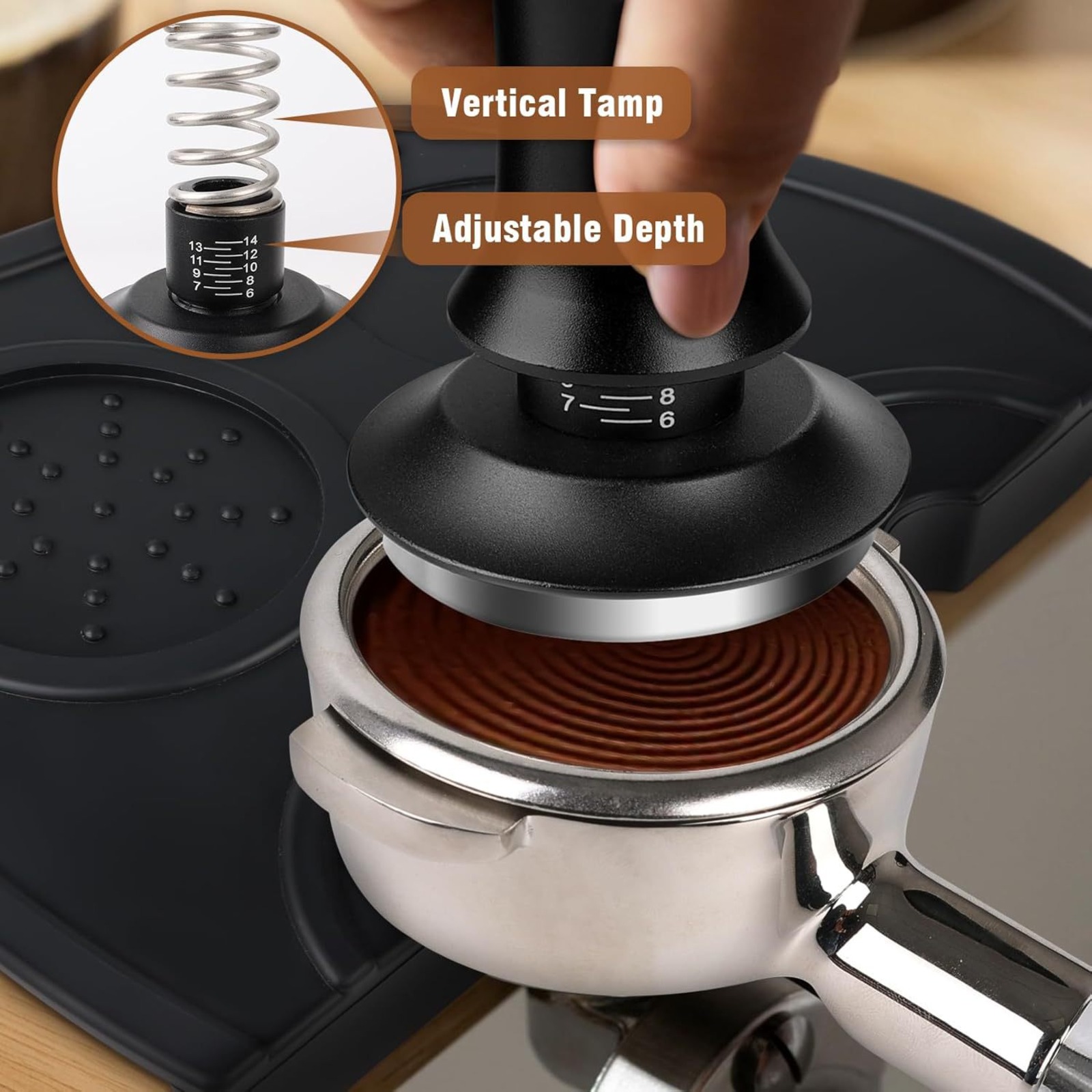 51mm Koffie Tamper Set 22-deli - Coffee Stencil Art recensie en prijs