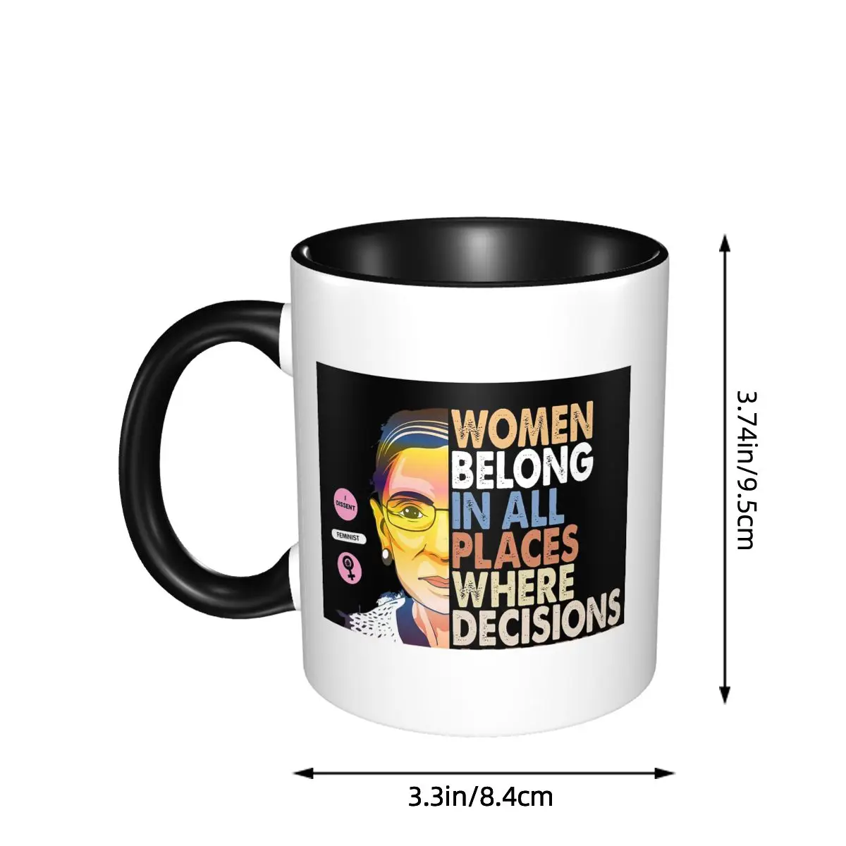 RBG Ruth Bader Ginsburg Vrouwe - Coffee Tea Place recensie en prijs