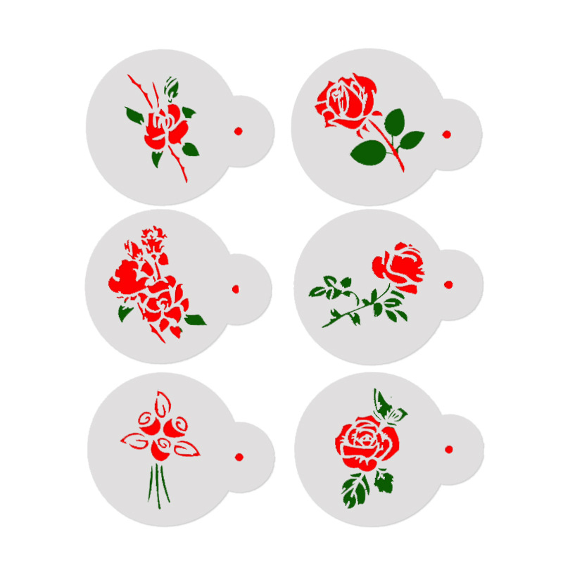 Aomily 6 stks/set Speciale Div - Coffee Stencil Art recensie en prijs