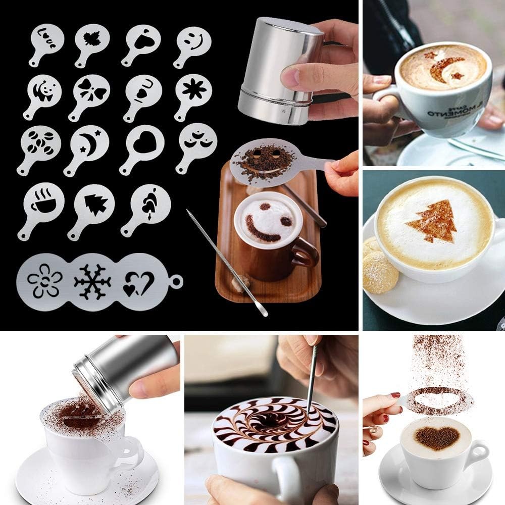 Elektrische koffieopschuimerse - Coffee Stencil Art recensie en prijs