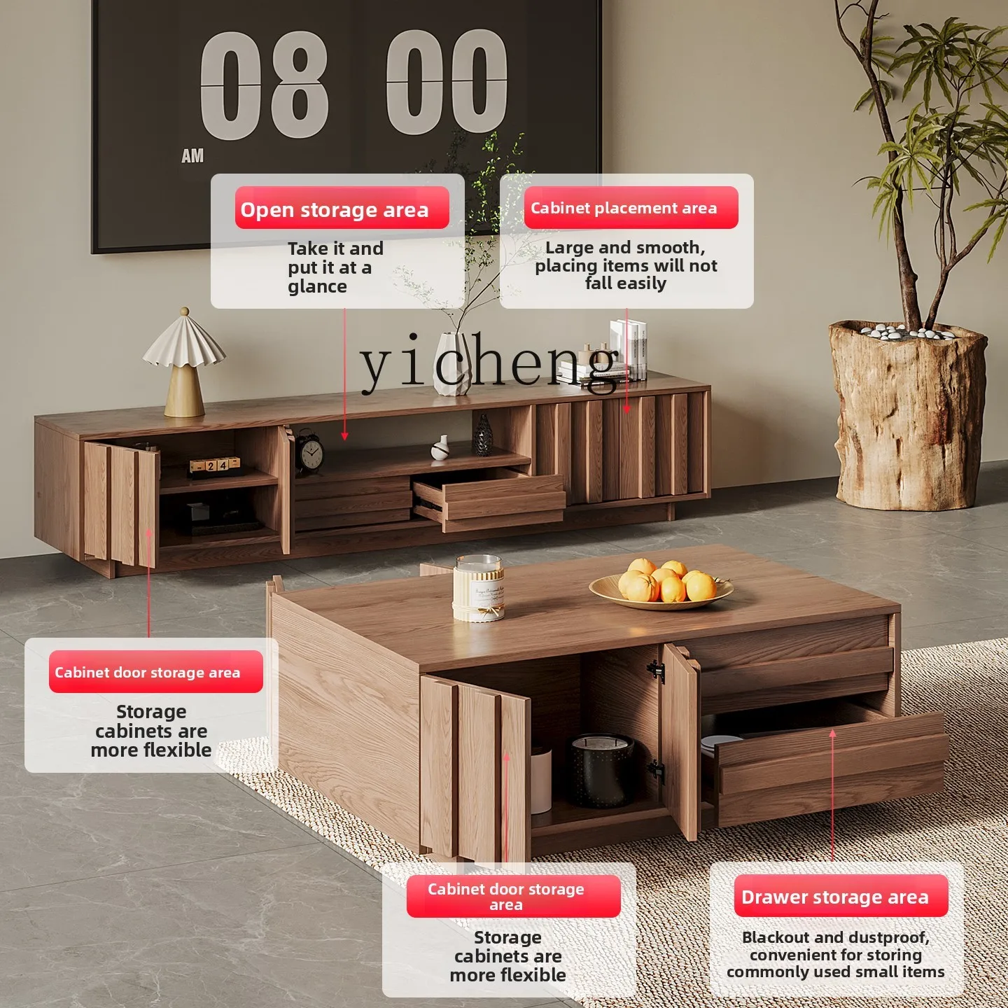 GZ massief houten tv-kast opbe - Coffee & Tea Haus recensie en prijs