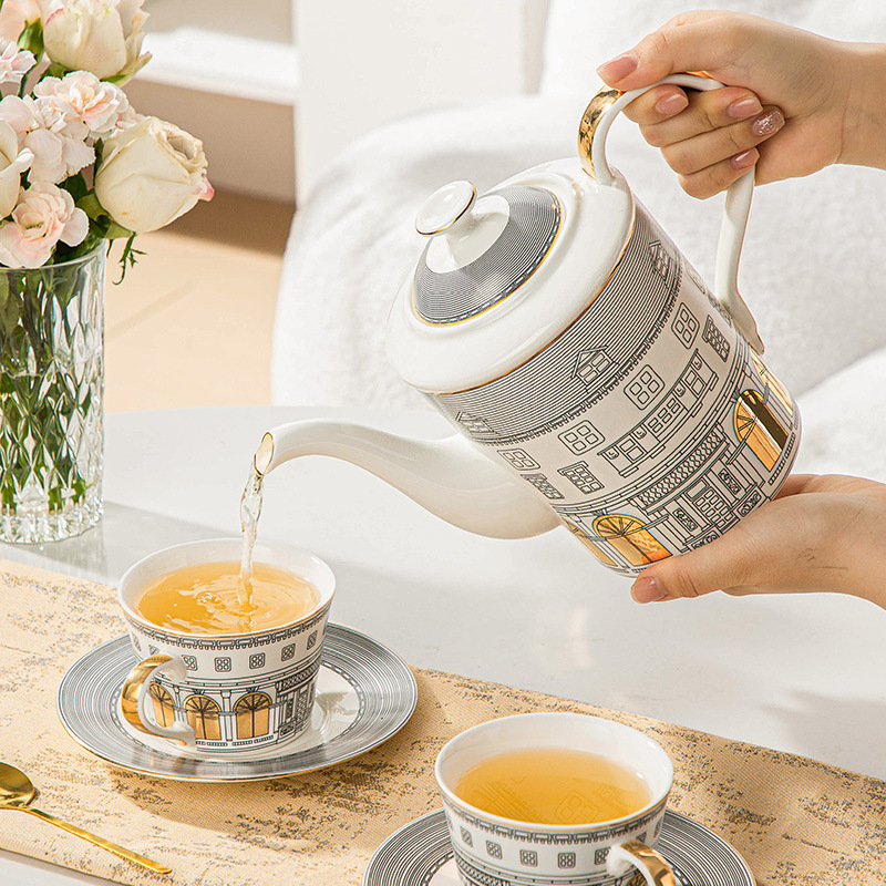 Architecturale kop en schotel  - Coffee Tea Set Up recensie en prijs