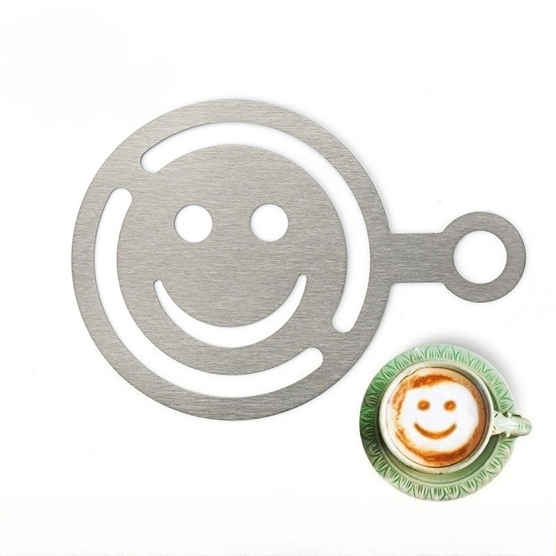 Roestvrijstalen latte art sten - Coffee Stencil Art recensie en prijs